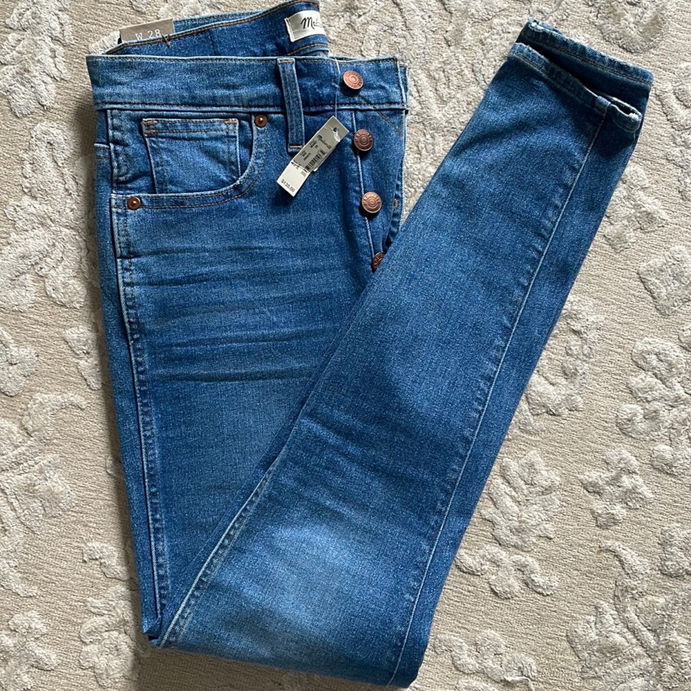 Madewell, NWT, size 28, 10” high rise skinny jeans